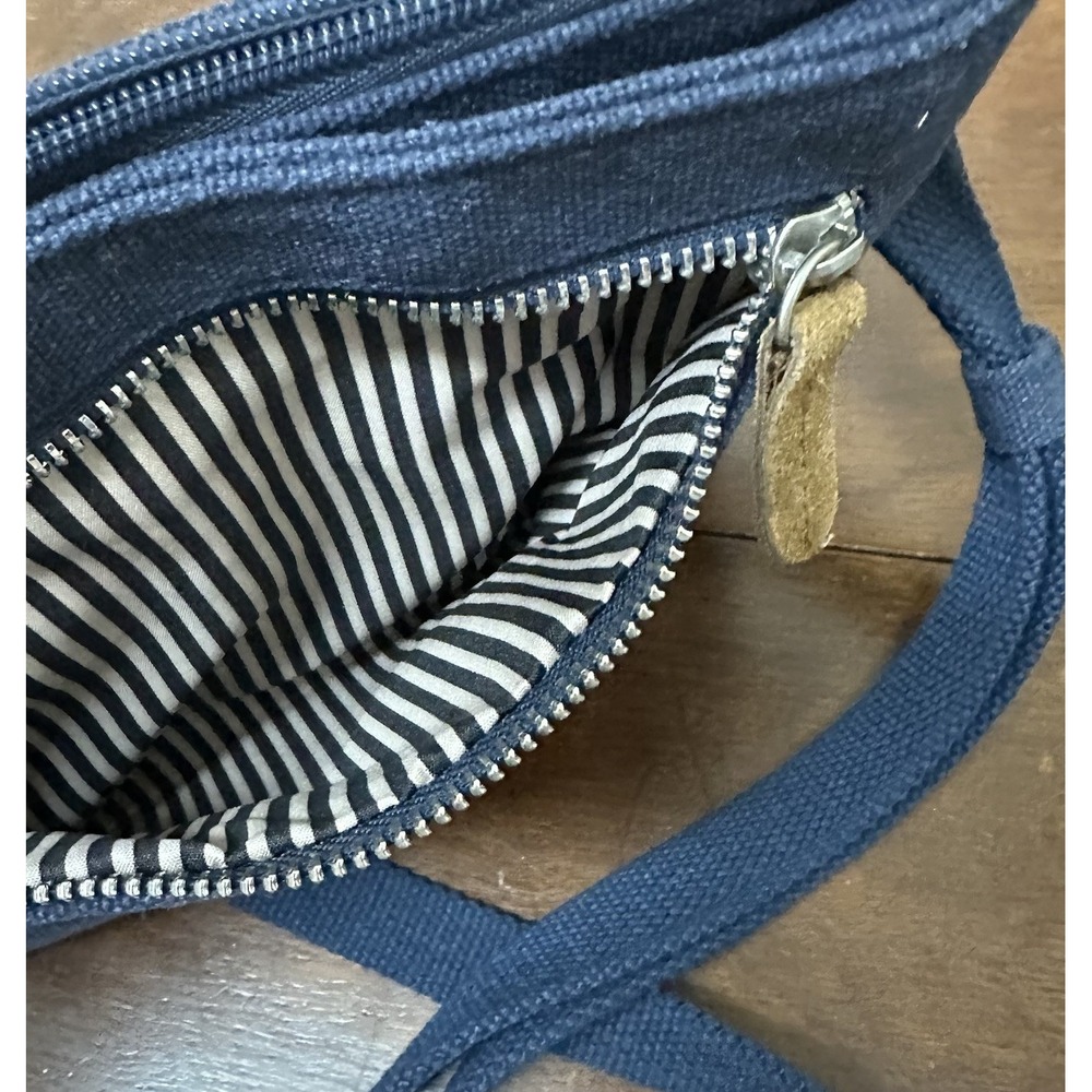 Travelon Anti-Theft Heritage Small Crossbody Bag Purse Indigo Blue - Picture 6 of 12